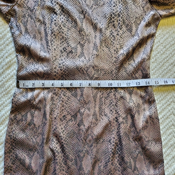Vintage A.J. Bari snake print open back cocktail dress - Picture 10 of 16